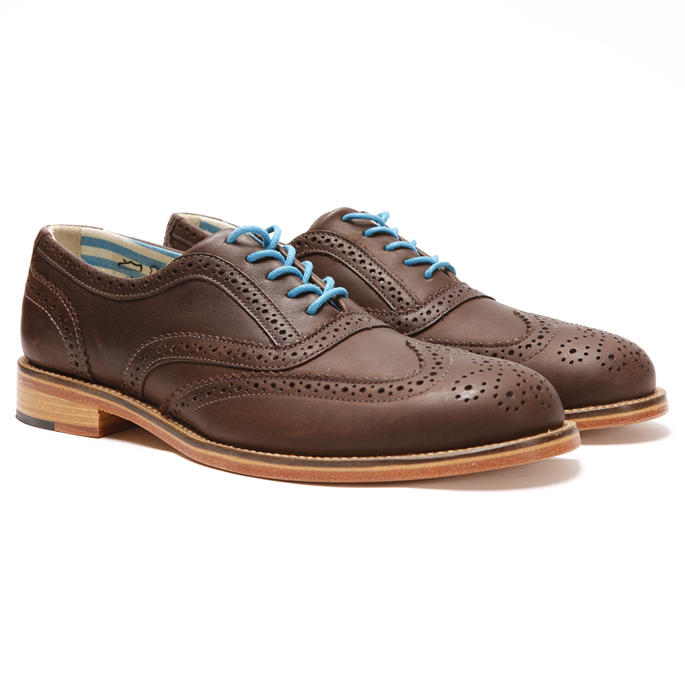 J Shoes Charlie Dark Brown Brogue Masdings