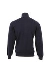 Gant Mens Blue Gant Navy Pima Cotton Tipped Zip Jumper