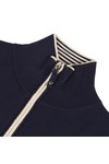Gant Mens Blue Gant Navy Pima Cotton Tipped Zip Jumper