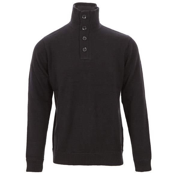 Gant Mens Blue Gant Navy Cotton Nautical Mockneck Jumper main image