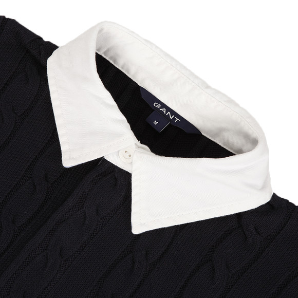 Gant Mens Blue Gant Navy Cotton Cable Rugger main image