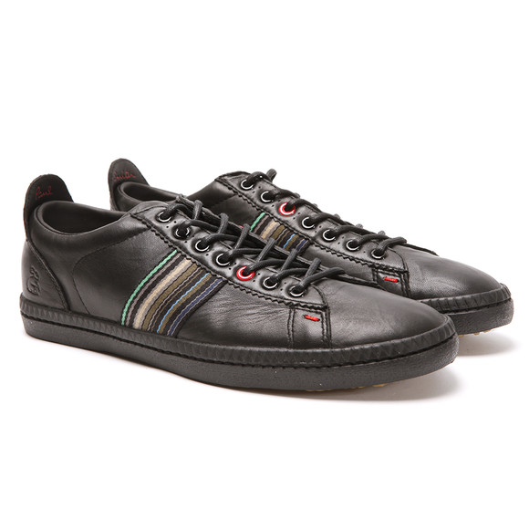 Paul Smith Jeans Mens Black Paul Smith Osmo New Black Leather Trainer main image