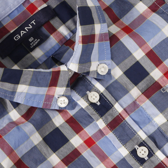Gant Boys Red Gant M.M. Laundered Poplin Check Shirt main image