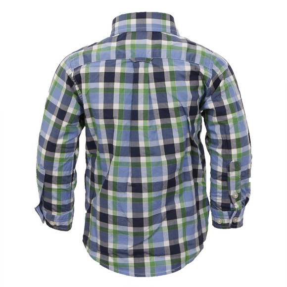 Gant Boys Green Gant M.M. Laundered Poplin Check Shirt main image