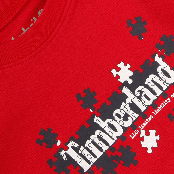 Timberland Boys Red Timberland T95646 Crew Tee main image