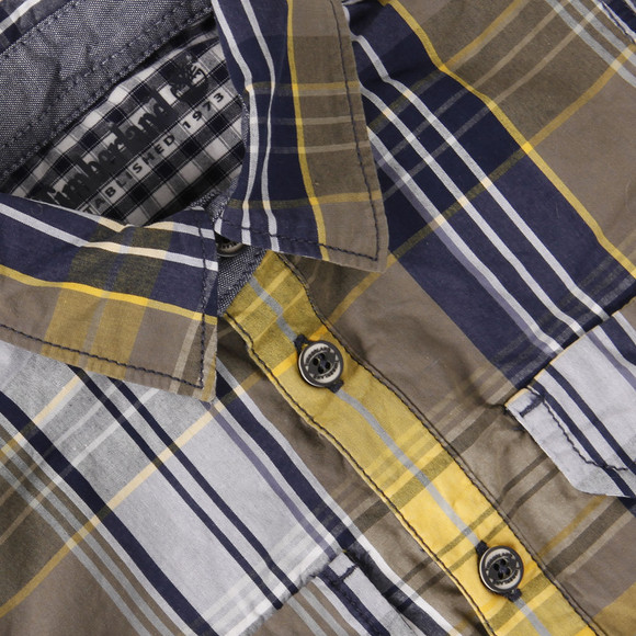 Timberland Boys Blue Timberland T05D12 Check Shirt main image