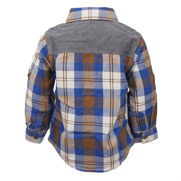 Timberland Boys Brown Timberland T05C97 Check Shirt main image