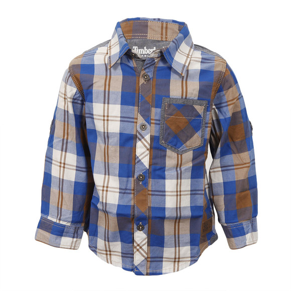 Timberland Boys Brown Timberland T05C97 Check Shirt main image