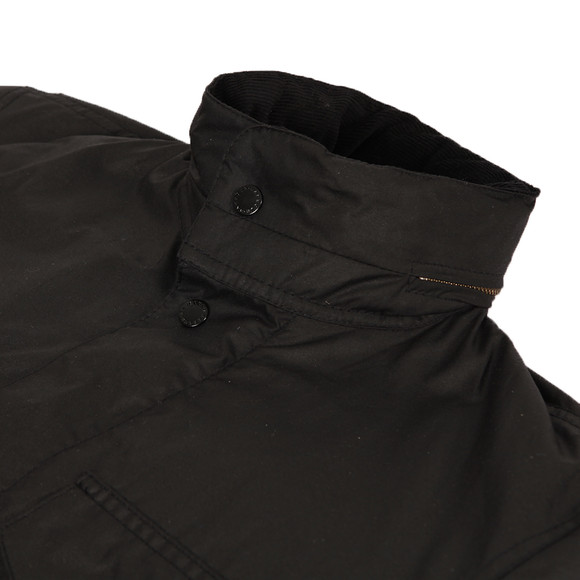Barbour Lifestyle Mens Black Barbour Tailored Sapper Black Wax Jacket main image