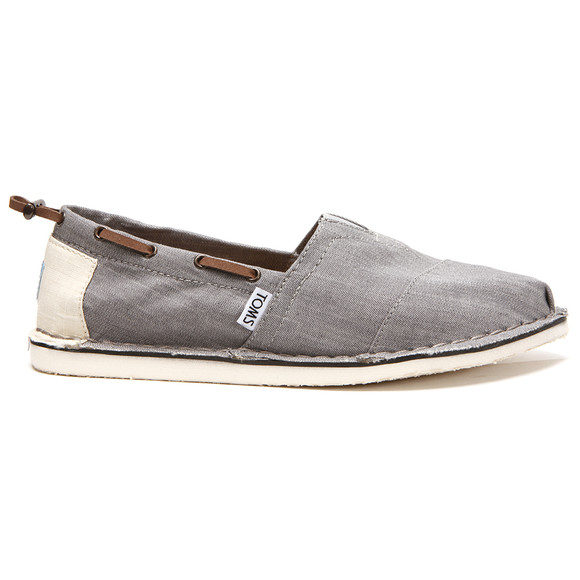 Toms Mens Grey Toms Grey Denim Stitchout Canvas main image