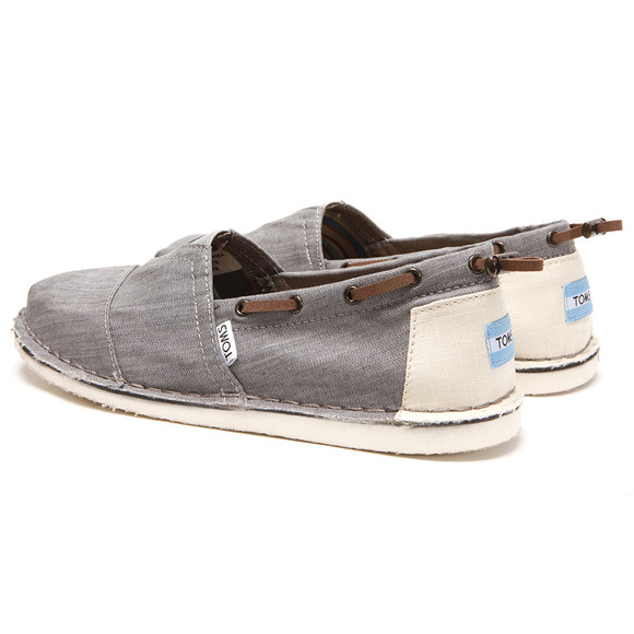 Toms Mens Grey Toms Grey Denim Stitchout Canvas main image