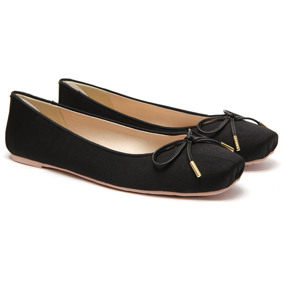 Ted Baker Womens Black Charee Textile Ballet Pump #2