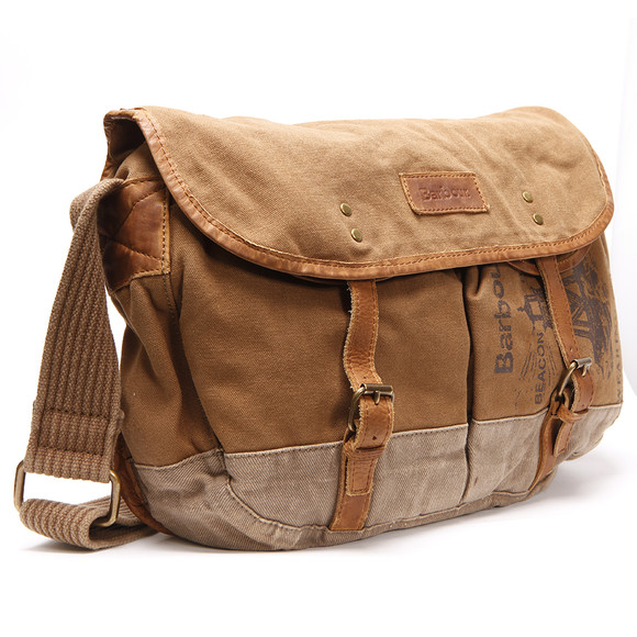 Barbour Lifestyle Mens Brown Barbour Washed Canvas Tarras Bag main image