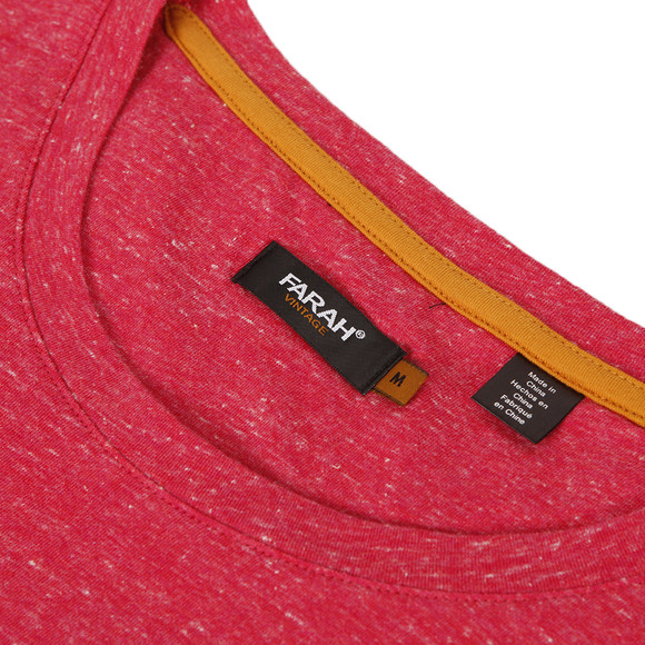 Farah Mens Pink Farah Merritt Deep Pink Crew Tee main image