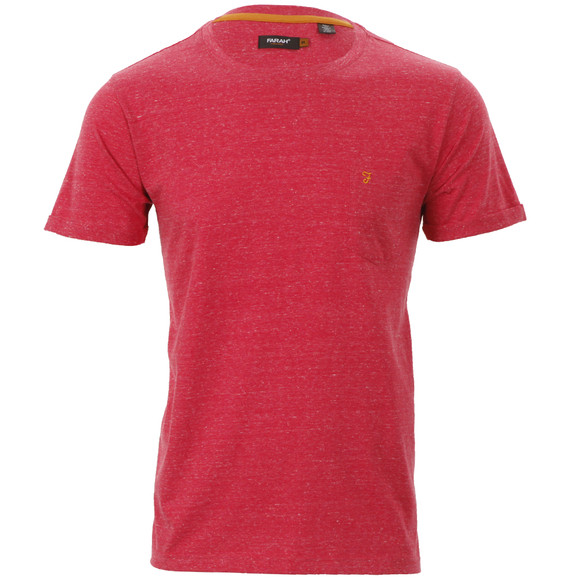 Farah Mens Pink Farah Merritt Deep Pink Crew Tee main image