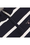 Gant Boys Blue Gant M.T. Cotton Big Breton Half Zip Jumper