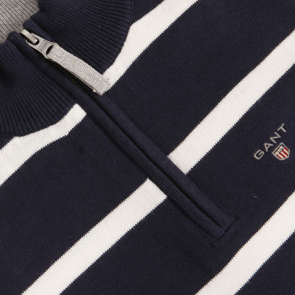 Gant Boys Blue Gant M.T. Cotton Big Breton Half Zip Jumper main image