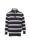 Gant Boys Blue Gant M.T. Cotton Big Breton Half Zip Jumper