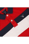 Gant Boys Red Gant Boys M.T. Chest Stripe Pique Polo