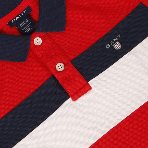 Gant Boys Red Gant Boys M.T. Chest Stripe Pique Polo main image