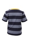 Timberland Boys Blue Timberland T05D09 Rib Neck Stripe Crew Tee