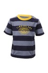 Timberland Boys Blue Timberland T05D09 Rib Neck Stripe Crew Tee