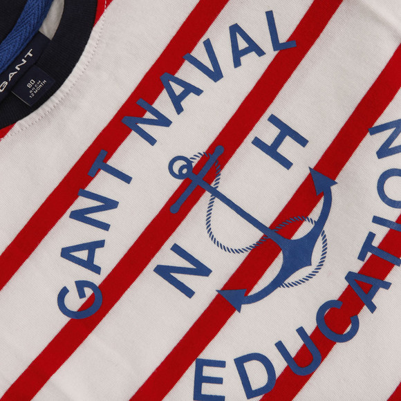 Gant Boys Red Gant M.M. Gant Naval Striped Tee main image