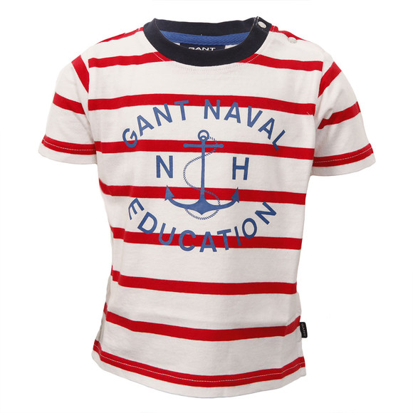 Gant Boys Red Gant M.M. Gant Naval Striped Tee main image