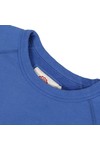 Franklin & Marshall Mens Blue Embroidered Logo Crew Sweat