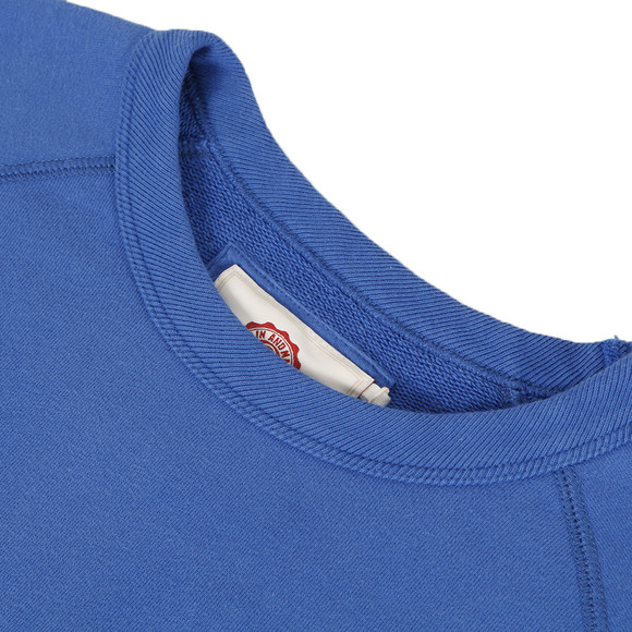 Franklin & Marshall Mens Blue Embroidered Logo Crew Sweat main image