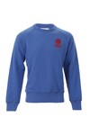 Franklin & Marshall Mens Blue Embroidered Logo Crew Sweat
