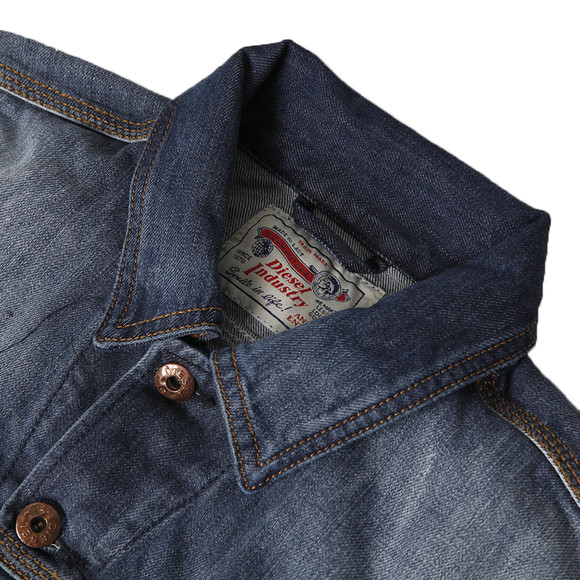 Diesel Mens Blue Diesel Elshar Denim Jacket #2