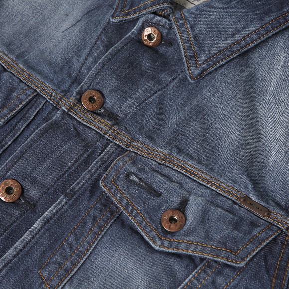 Diesel Mens Blue Diesel Elshar Denim Jacket #3