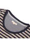 Suit Mens Blue Suit Barry Navy Stripe Crew Tee