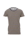 Suit Mens Blue Suit Barry Navy Stripe Crew Tee
