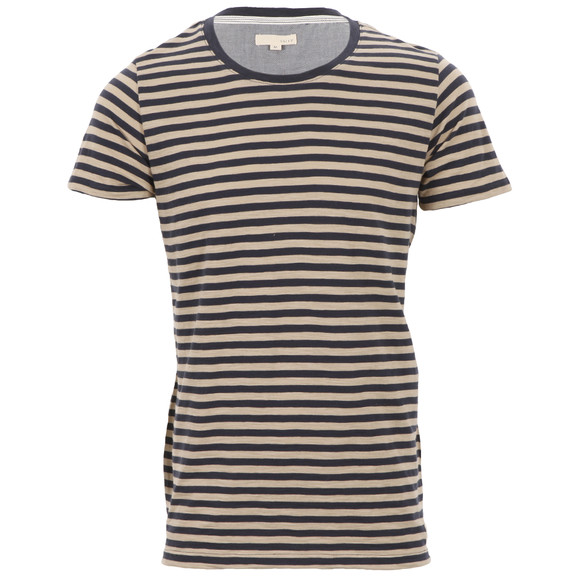 Suit Mens Blue Suit Barry Navy Stripe Crew Tee main image