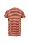 Suit Mens Red Suit Barry Red Stripe Crew Tee