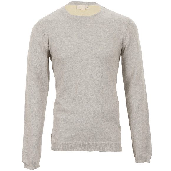 Suit Mens Grey Suit Casper Light Grey Crew Jumper main image
