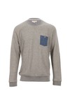Suit Mens Grey Suit Boy Pocket Crew Sweat