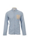 Suit Mens Blue Suit Danny Sky Contrast Pocket Shirt