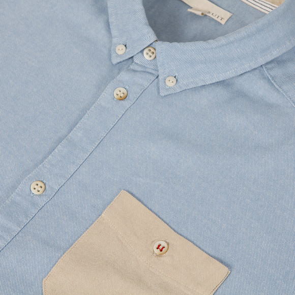 Suit Mens Blue Suit Danny Sky Contrast Pocket Shirt main image