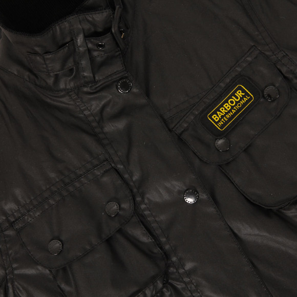 Barbour Lifestyle Womens Black Barbour Black Antique Union Jack Jacket #2