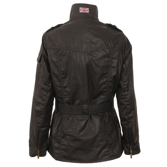 Barbour Lifestyle Barbour Black Antique Union Jack Jacket Oxygen Clothing