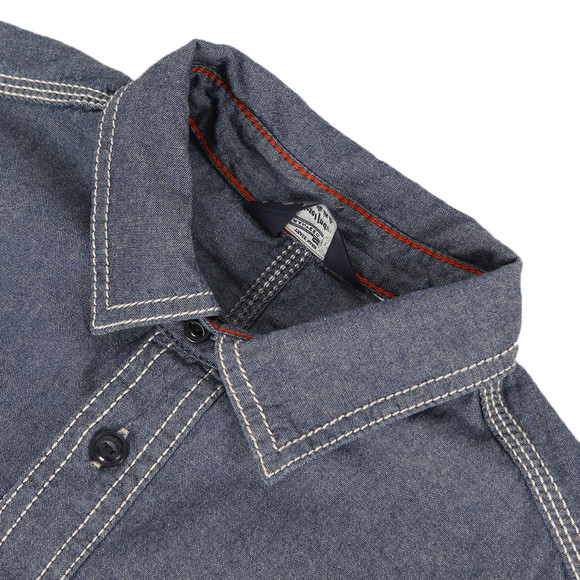Diesel Mens Blue Diesel Stepy Chambray Denim Shirt #2