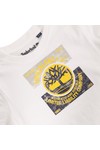 Timberland Boys White Timberland T25F03 Crew Tee
