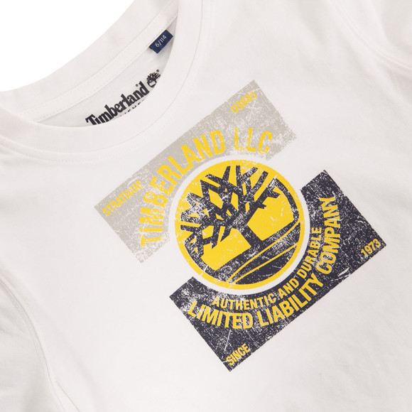 Timberland Boys White Timberland T25F03 Crew Tee main image