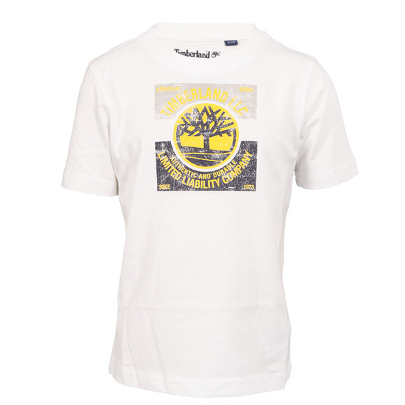Timberland Boys White Timberland T25F03 Crew Tee main image
