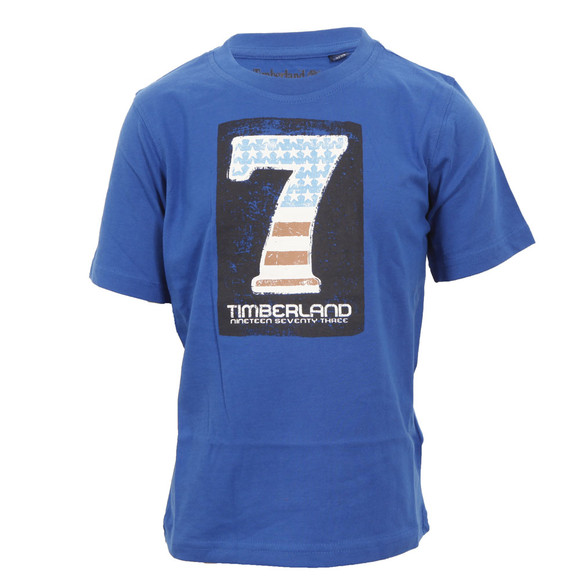 Timberland Boys Blue Timberland T24F02 Crew Tee main image