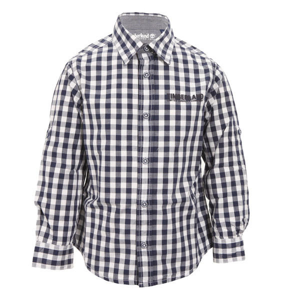 Timberland Boys Blue Timberland T25F16 Check Shirt main image