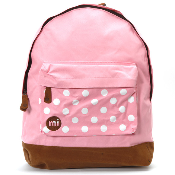 Mi Pac Unisex Pink Polkadot Pocket Print Backpack main image